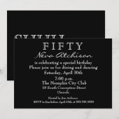 Uitnodiging van de 50ste verjaardag van de verjaar (Voorkant / Achterkant)