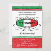 Uitnodiging van de Aangepaste Partij van de Italia (Voorkant)