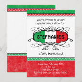 Uitnodiging van de Aangepaste Partij van de Italia (Voorkant / Achterkant)