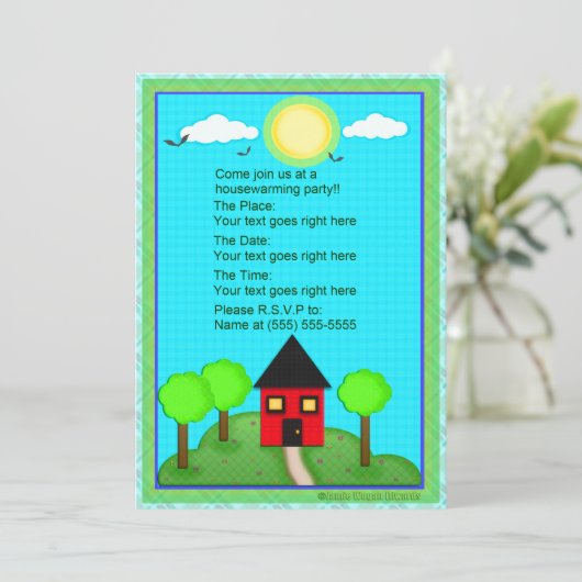 Uitnodiging van de Aangepaste partij voor de opwar (Staand voorkant)