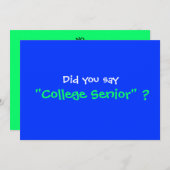 Uitnodiging van de Academische GraduPartij (Voorkant / Achterkant)