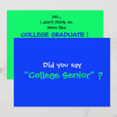 Uitnodiging van de Academische GraduPartij (Voorkant / Achterkant)