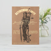 Uitnodiging van de advocatenpartij | Lady Justice (Staand voorkant)