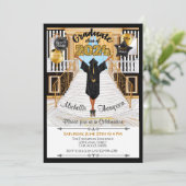 Uitnodiging van de afstuderen - Afrikaans - Amerik (Staand voorkant)