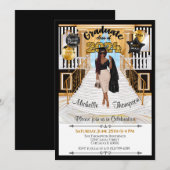 Uitnodiging van de afstuderen - Afrikaans - Amerik (Voorkant / Achterkant)