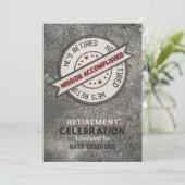 Uitnodiging van de aftredende partij, voltooide mi (Staand voorkant)