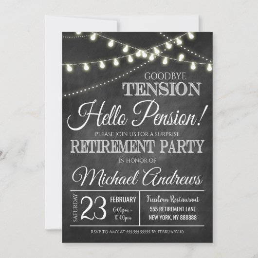 Uitnodiging van de aftredingspartij (Voorkant)