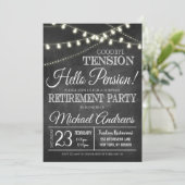 Uitnodiging van de aftredingspartij (Staand voorkant)