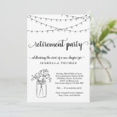 Uitnodiging van de aftredingspartij (Staand voorkant)