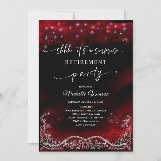 Uitnodiging van de aftredingspartij (Voorkant)