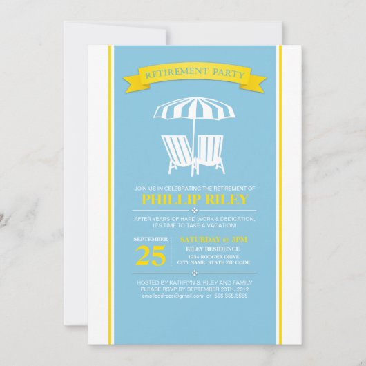 Uitnodiging van de aftredingspartij (Voorkant)