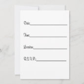 Uitnodiging van de aftredingspartij (Achterkant)