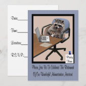 Uitnodiging van de aftredingspartij (Voorkant / Achterkant)