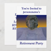 Uitnodiging van de aftredingspartij (Voorkant / Achterkant)