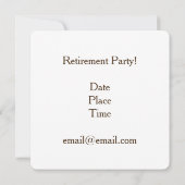 Uitnodiging van de aftredingspartij (Achterkant)