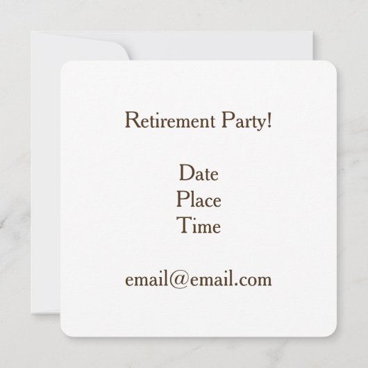 Uitnodiging van de aftredingspartij (Achterkant)