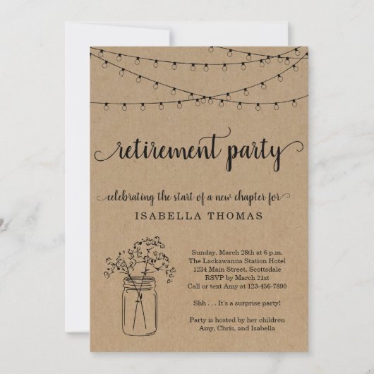 Uitnodiging van de aftredingspartij (Voorkant)