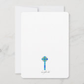 Uitnodiging van de aftredingspartij Glas in lood (Achterkant)