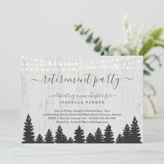 Uitnodiging van de aftredingspartij | Rijstwinter (Staand voorkant)