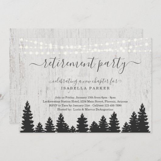 Uitnodiging van de aftredingspartij | Rijstwinter (Voorkant / Achterkant)