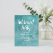 Uitnodiging van de aftredingspartij van de waterve (Staand voorkant)