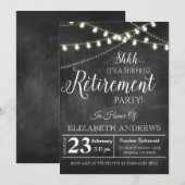 Uitnodiging van de aftredingspartij voor ondernemi (Voorkant / Achterkant)