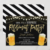 Uitnodiging van de aftredingspartij voor ondernemi (Voorkant / Achterkant)