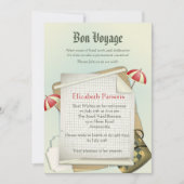 Uitnodiging van de aftredingspartij voor reisplann (Voorkant)