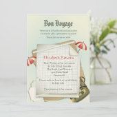 Uitnodiging van de aftredingspartij voor reisplann (Staand voorkant)