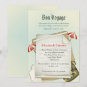 Uitnodiging van de aftredingspartij voor reisplann (Voorkant / Achterkant)