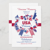 Uitnodiging van de Amerikaanse Nationalisatieparti (Voorkant / Achterkant)