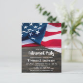 Uitnodiging van de Amerikaanse vlag van de Partij  (Staand voorkant)