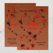 Uitnodiging van de anti-Valentijnsdag partij (Voorkant / Achterkant)