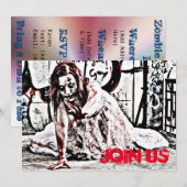 Uitnodiging van de Apocalypse Partij (Voorkant / Achterkant)