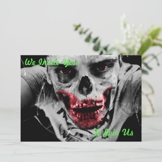 Uitnodiging van de Apocalypse Partij (Staand voorkant)