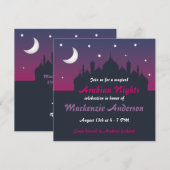 Uitnodiging van de  Arabische Nacht Partij (Voorkant / Achterkant)