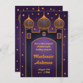 Uitnodiging van de Arabische Nacht Partij 3 (Voorkant / Achterkant)