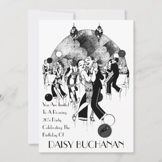 Uitnodiging van de  art. Deco 1920 (Voorkant)