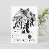 Uitnodiging van de  art. Deco 1920 (Staand voorkant)