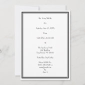 Uitnodiging van de  art. Deco 1920 (Achterkant)