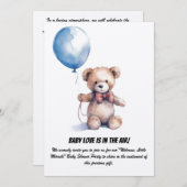 Uitnodiging van de baby shower (Voorkant / Achterkant)