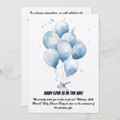 Uitnodiging van de baby shower (Voorkant / Achterkant)