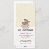 uitnodiging van de baby shower (Voorkant / Achterkant)