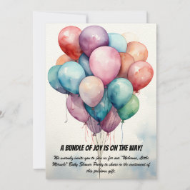 Uitnodiging van de baby shower