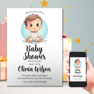 Uitnodiging van de baby shower
