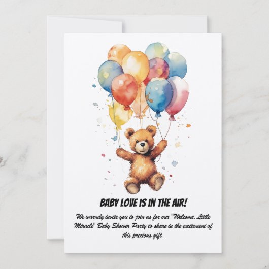 Uitnodiging van de baby shower (Voorkant)