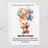 Uitnodiging van de baby shower (Voorkant / Achterkant)