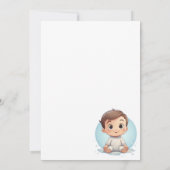 Uitnodiging van de baby shower (Achterkant)