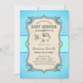 uitnodiging van de BABY SHOWER - speelgoed heliko (Voorkant)