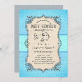  uitnodiging van de BABY SHOWER - speelgoed heliko